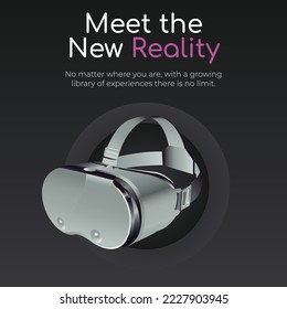 Banner design of meet the new reality template. 
