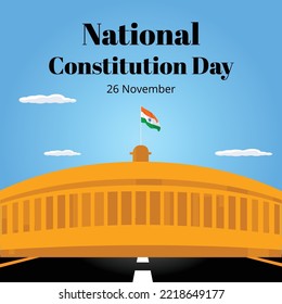 Banner-Design der National Verfassung Day of India Vorlage.