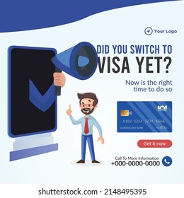 Banner design of now is the right time to do so cartoon style template.