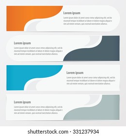 banner design    Orange , blue, gray color
