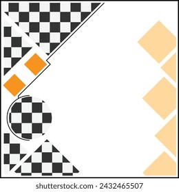 banner design orange and and white