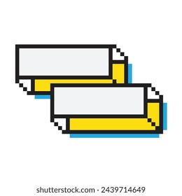 Diseño de banner con estilo de píxel