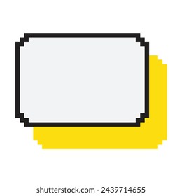 Banner design with pixel style