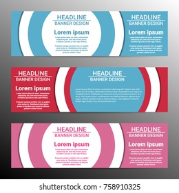 Banner design with place for text. Vector illustration