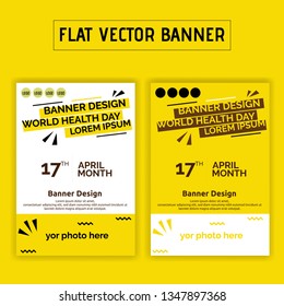 banner design, poster, flyer, brochure, conceptual with simple layout but elegant and good user interface