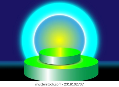banner design presentation decoration podium gradient for use in advertising products vector