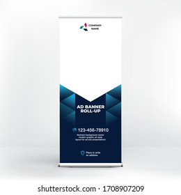 Banner design, roll-up. Stand for presentations, conferences, advertising banner for the exhibition and placement of advertising information	

