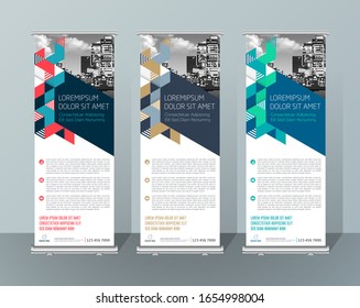 Banner Design Signboard Advertising Brochure Flyer Template Vector X-banner and Street Business Flag of Convenience, Layout Background