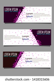banner design with simple color combinations