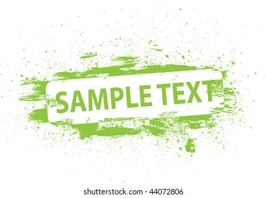 Banner design of smears and blots
