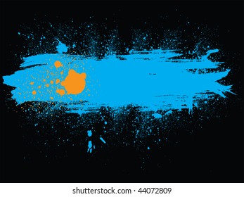 Banner design of smears and blots