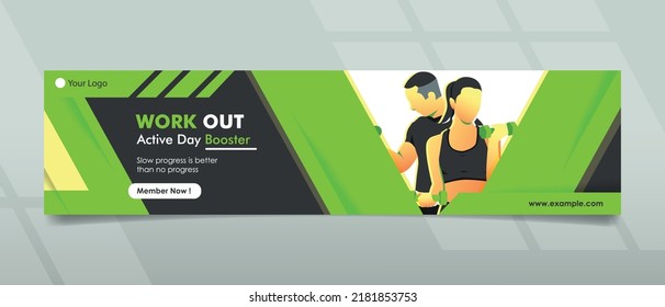 Banner design with sport concept and