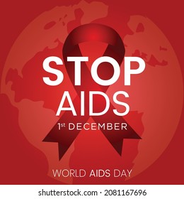 Banner design of stop aids template.