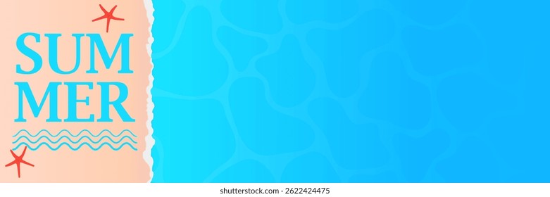 Design de banner com tema de verão