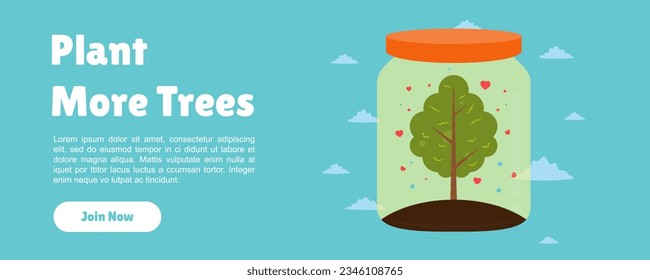 Banner design for sustainable development and eco-friendly concept, with message about the importance of green cities and the commemoration of World Environment Day.