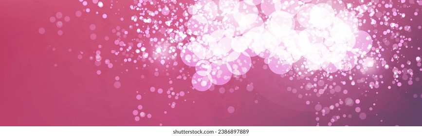 Banner Design Template with Abstract Blurred Colorful Background - Purple, Red and White Colors, Vivid Wide Scale Multipurpose Creative Vector Design for Web, Greeting Cards, Holiday Events, Posters
