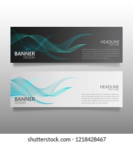 BANNER DESIGN TEMPLATE ABSTRACT LINES VECTOR TEMPLATE. design element for weddings/ birthdays and for business banner