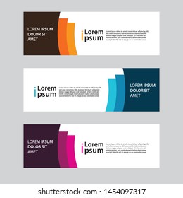 banner design template for advertising, simple very easy to use for company or business.