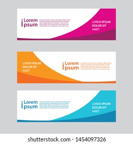 banner design template for advertising, simple very easy to use for company or business.