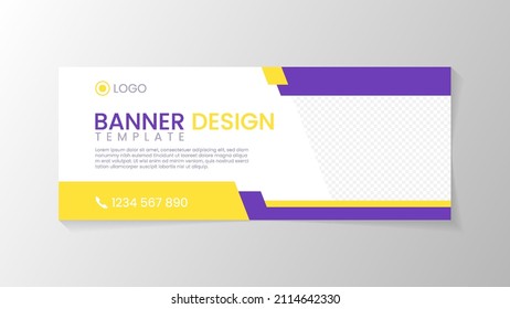 Banner design template with creative and professional style design suitable for promotion your business and product