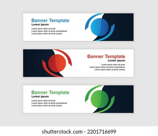 Banner Design Template With Geometric Shape.