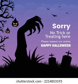 Banner design template of Happy Halloween.