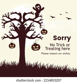 Banner design template of Happy Halloween.