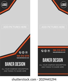 banner design template for kind of service, 1 place to add images
