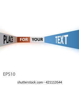 Banner design template with place for your data. Vector illustration
