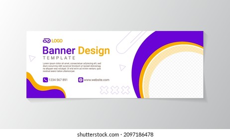 Banner design template for promotion your product. simple and minimalist style design
