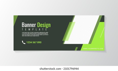 Banner design template for promotion your product or business. Abstract geometric and elegant style design 