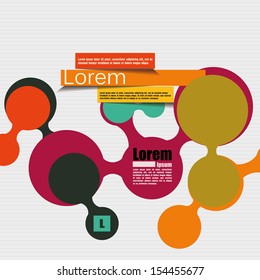 Banner Design template for text. Design circle