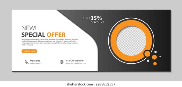 Plantilla de diseño de pancartas. Usable para banner, portada y cabecera. Ilustración del vector