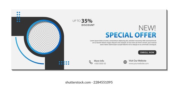 Plantilla de diseño de pancartas. Usable para banner, portada y cabecera. Ilustración del vector