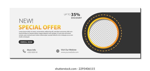 Bannerdesign-Vorlage. Für Banner, Cover und Header verwendbar. Vektorgrafik