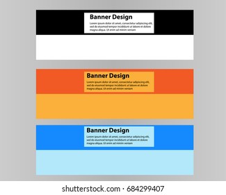 Banner Design Template vector