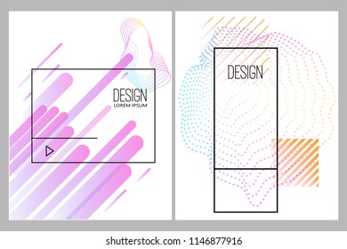 banner design templates with abstract  vibrant gradient shapes. Design element for poster, card, flyer,presentation, brochures,cover. Vector image