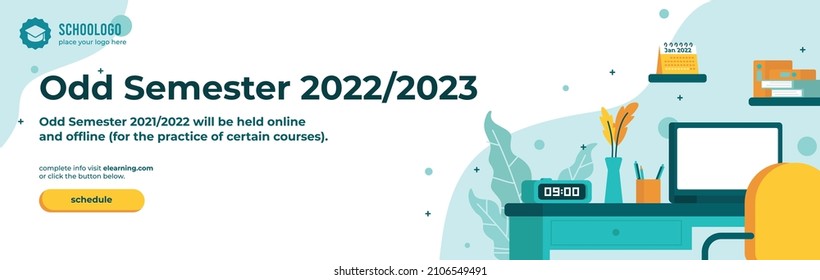 banner design templates for distance education, online courses, e-learning, tutorials, work from home. flat design vector illustration concepts