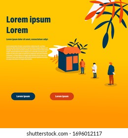 Banner design templates keep a distance