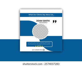 banner design testimonial template design