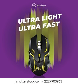 Banner design of ultra light ultra fast template. 