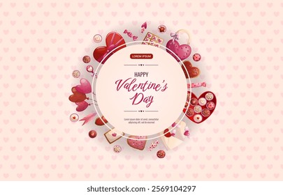 Banner design for Valentine's day. The concept of romance, love. Isolated vector illustrations for posters, banners, postcards, invitations and covers.