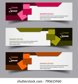 Banner design vector background
