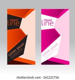 banner design vector in half page  size