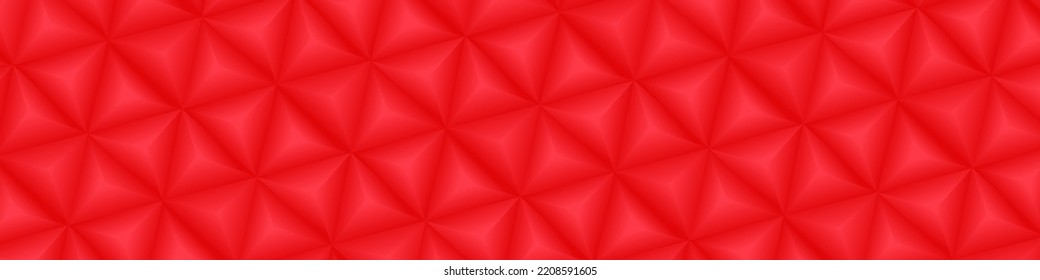 Diseño del cartel Ilustración del vector fondo del triángulo rojo