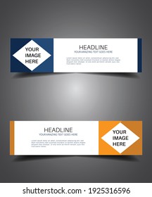 Banner Design, Web banner Graphic design Advertising. vector design web banner design.