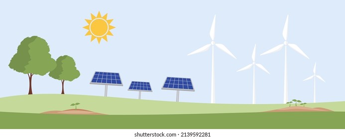 Banner design for World environment day, Earth day , Eco friendly and Sustainability development concept, Vector illustration