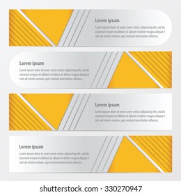 banner design  yellow color