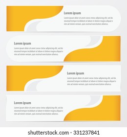 banner design  yellow color