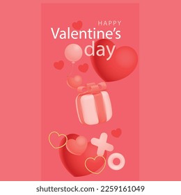 banner design for your lover Happy valentines